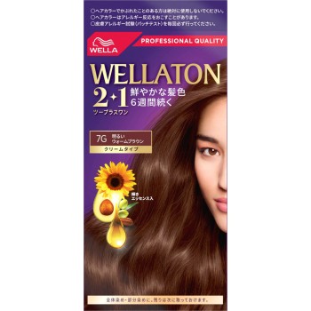 웰라톤 투플러스원 크림 7G 밝은 웜브라운 60g+60ml Wella AG