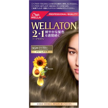 웰라톤 2+1 크림 타입 상당히 밝은 매트 브라운 60g+60g Wella AG