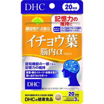 이초우잎 뇌내알파 20일분 60정 DHC