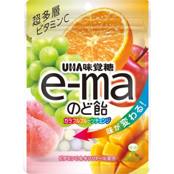 e-ma 목캔디 봉지 컬러풀 과일 체인지 50g
