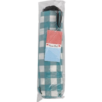 부인 격자무늬 각형 미니 우산 그린 55cm