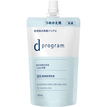 d 프로그램 밸런스&아크네케어 에멀젼 EX (리필) 88ml 시세이도 인터내셔널
