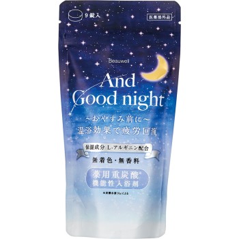 앤드굿나이트 약용 입욕제 (중탄산) 3회분 15g 9정