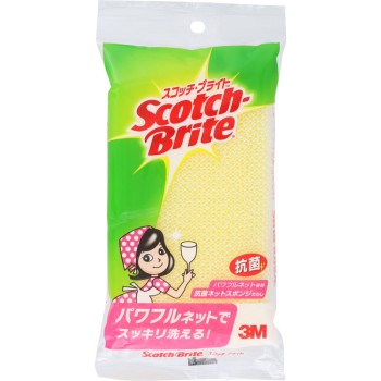스카치브라이트 항균 네트 스폰지 수세미 (파워풀 네트) NT-01K 쓰리엠 재팬