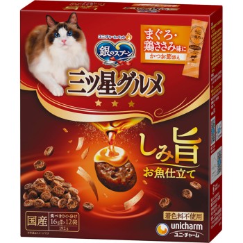 삼스타 그루메 스며드는 맛 생선 하지 참치 안심 맛 192g 유니참 펫케어