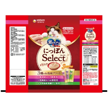은 숟가락 삼성 구르메 간식 3종 생선맛 어소트 6g×18개 유니참 펫케어