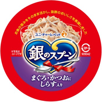 은수저 캔 참치·가다랑어에 실치 함유 70g 유니참 펫케어