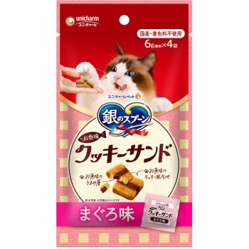 은수저 삼성 그루메 간식 생선맛 쿠키샌드 참치맛 6g×4봉지 유니참펫케어