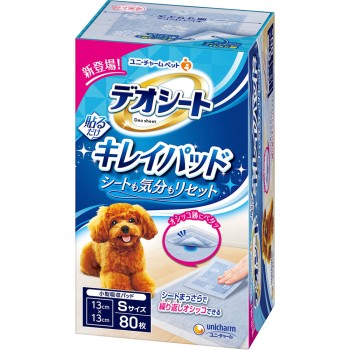 데오 시트 키레이 패드 S 사이즈 80매 유니참 펫케어