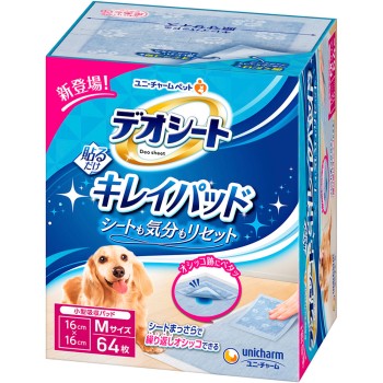 데오 시트 청결 패드 M사이즈 64매 유니참 펫케어