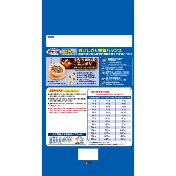 애견 원기 비만이 걱정되는 애견용 소고기·닭 안심·녹황색 야채·잔멸치 함유 2.3kg 유니참 펫케어