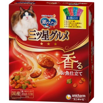 은 숟가락 삼성 구르메 생선 레시피 4종 200g 유니참 펫케어