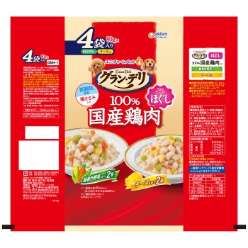 그란 델리 은 접시 파우치 풀 성견 바리에티 녹황색 채소 80g×4P 유니참 펫케어