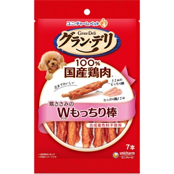 그랑 드리 오늘의 간식 닭 안심 더블 모찌모찌 스틱 7개 유니참 펫케어