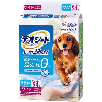 데오시트 확실히 초흡수 무향 소취타입 와이드 54매 유니참펫케어