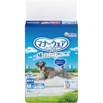 매너웨어 남자아이용 M 42매 유니참 펫케어