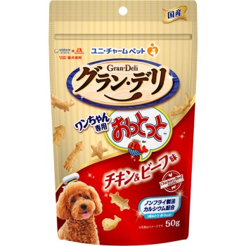 그랑데리 봉봉 치킨&비프맛 50g 유니참펫케어