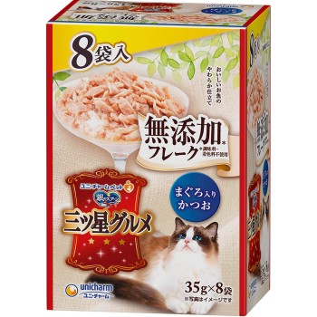 은수저 별미 그루메 파우치 플레이크 무첨가 참치 35g×8P 유니참 펫케어