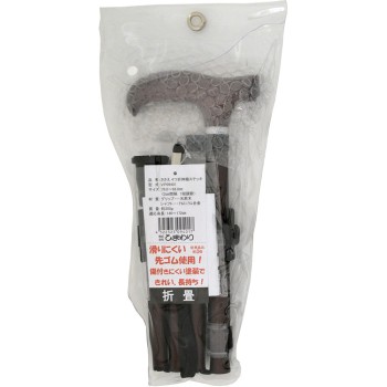 사사에 접이식 신축 스틱 브라운 BR 단색 히마와리