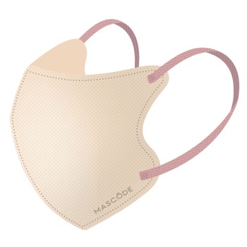 마스코드 3D 마스크 글리터 라이트 그레이지×로즈 핑크 브론즈 끈 7매 선스마일