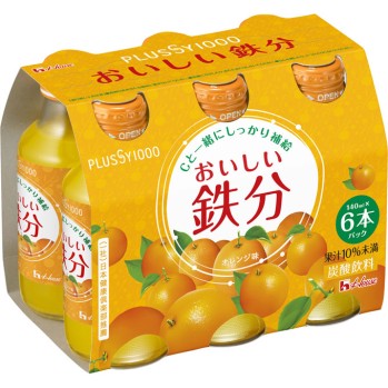 PLUSSY1000 맛있는 철분 140ml×6 하우스웰니스푸드