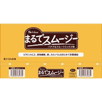 마치 스무디 같은 바나나&과일 믹스맛 150g 파우치 6P 하우스웰니스푸드