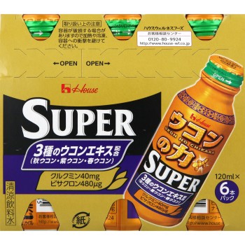 울금의 힘 슈퍼 120ml×6 하우스웰니스푸즈