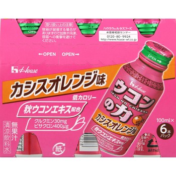 울금의 힘 카시스 오렌지맛 100ml×6 하우스웰니스푸드