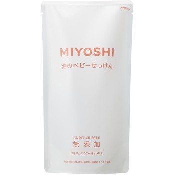 무첨가 거품으로 나오는 베이비 비누 리필 220ml 미요시비누