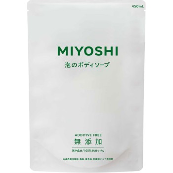 무첨가 비누 거품 바디소프 리필용 450ml 미요시비누