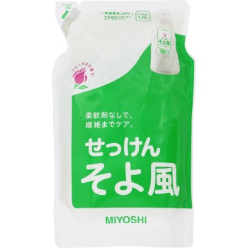 액체 비누 산들바람 리필용 스탠딩 타입 1000ml 미요시 비누
