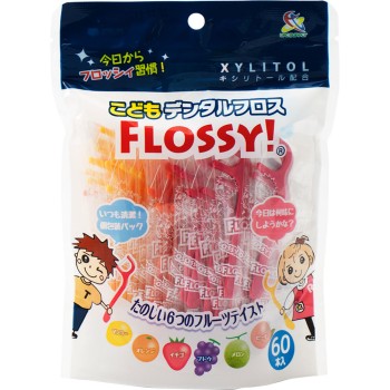 어린이 치실 플롯시 봉지 포함 60개입 UFC 서플라이