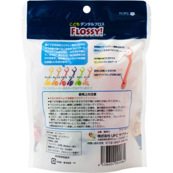 어린이 치실 플롯시 봉지 포함 60개입 UFC 서플라이