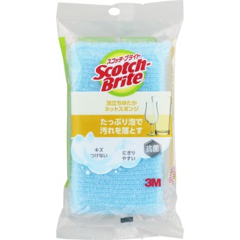 스카치 브라이트 거품 풍부 네트 스폰지 블루 쓰리엠 재팬