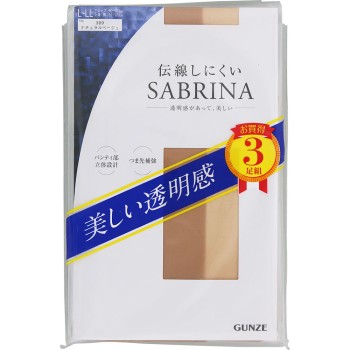 사브리나 올이 잘 나가지 않는 3족 세트 팬스트 L-LL 내추럴 군제