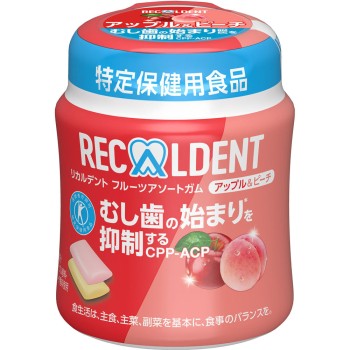 리카르덴트 과일 어소트 사과&복숭아 보틀 135.2g