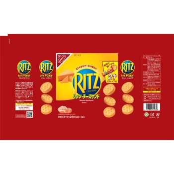 리츠 패밀리팩 치즈샌드 187g(7봉지) 몬델리즈 재팬