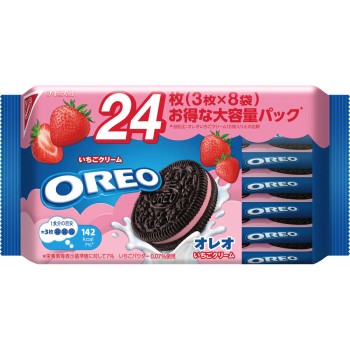 오레오 패밀리팩 딸기 크림 24매