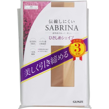 사브리나 3족세트 압박스타킹 L-LL 내추럴 베이지 군제