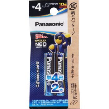 파나소닉 건전지 EVOLTA 네오 단4형 2개입 LR03NJ/2B 파나소닉
