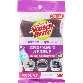 스카치브라이트 가스레인지·IH용 클리너 4片 GH-4K 쓰리엠재팬