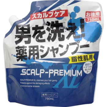 스칼프프리미엄 XL 약용샴푸 리필 FOR OILY (지성 피부용) 750ml 도우시샤