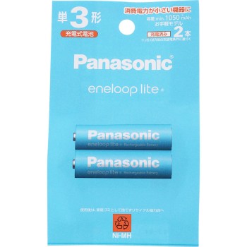 파나소닉 에네루프라이트 AA형 2본입 BK-3LCD/2H 파나소닉