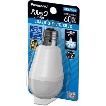 파루크 베이식 LED 전구 E17 60W형 주광 파나소닉