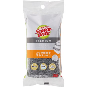 스카치브라이트 프리미엄 네트 스폰지 그레이 쓰리엠 재팬