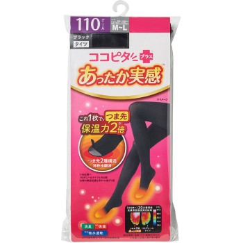 코코피타 플러스 따뜻함 실감 타이츠 110D M-L 오카모토