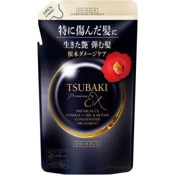 TSUBAKI 프리미엄 EX 데미지 케어&리페어 컨디셔너 트리트먼트 헤어 트리트먼트 리필용 300ml 파인투데이