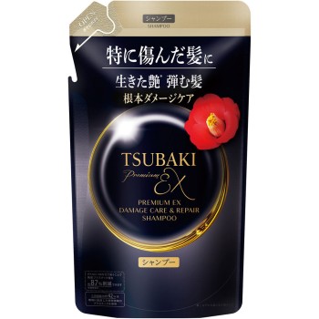 TSUBAKI 프리미엄 EX 데미지 케어&리페어 샴푸 리필 300ml 파인 투데이