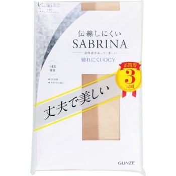 사브리나 튼튼한 스타킹 3족세트 L-LL 군제