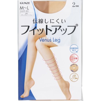 비너스 레그 셰이프 핏 2족 세트 내추럴 베이지 M-L 군제